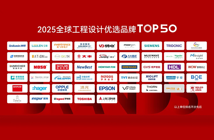 GVS X 荣誉丨2025全球工程设计优选品牌TOP 50，GVS榜上有名！
