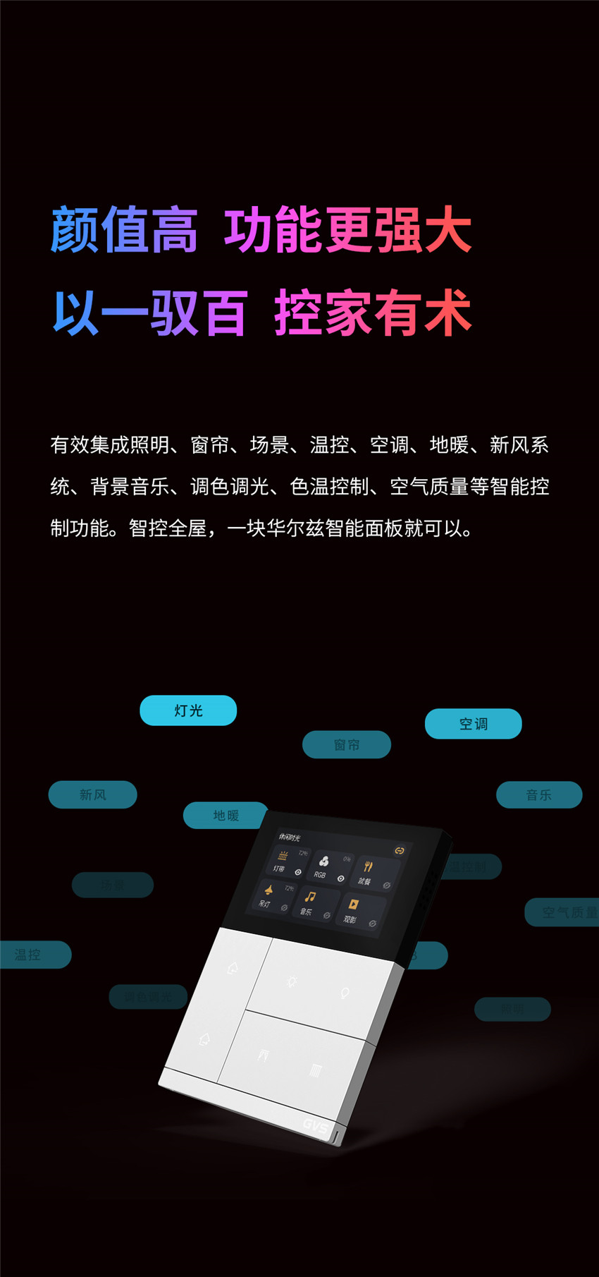 华尔兹智能触摸面板
