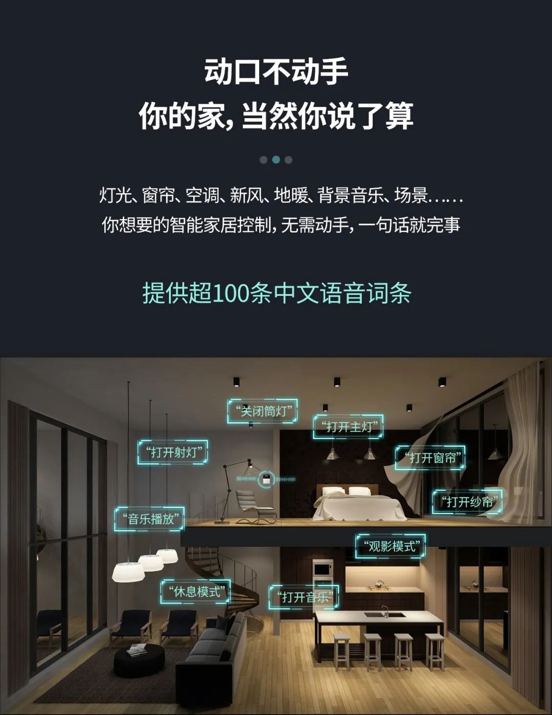 k8凯发发布首款支持按键+触屏+语音控制交互的KNX智能面板